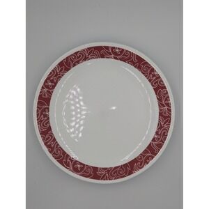 Corelle Dinner Plates Vitrelle Bandhani Red 4x 10.25" Bandana Country Cowgirl